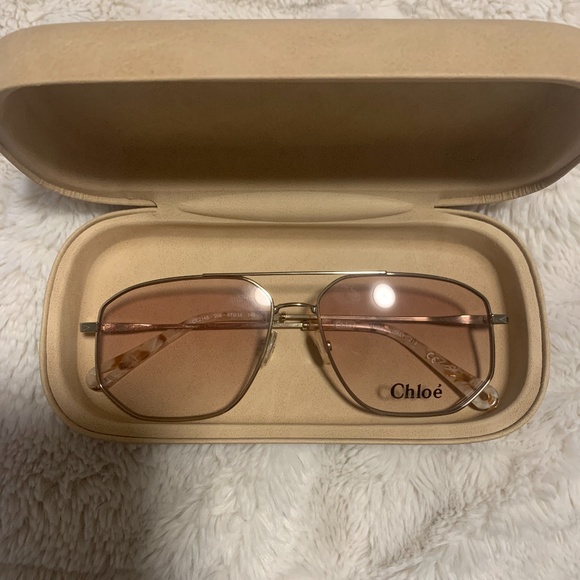 Chloe Accessories - Chloe pink aviator sunglasses